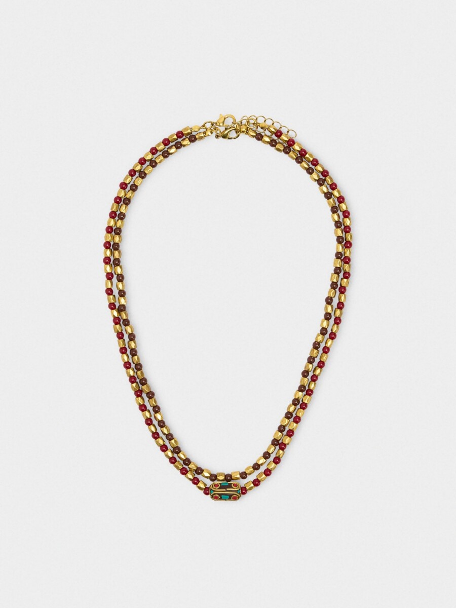 Set De Collares Étnicos multicolor