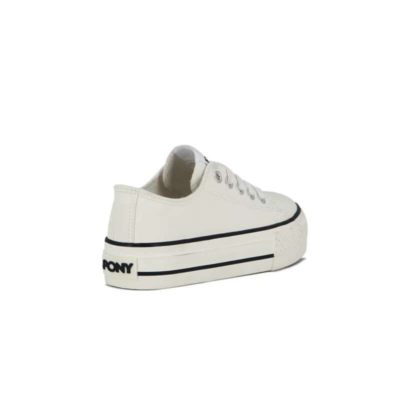 Championes Pony Plataforma Fifth Ave Blanco