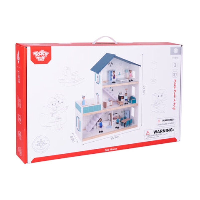 tooky toy casita de muñecas de lujo tooky toy casita de muñecas de lujo