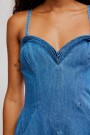 VESTIDO MIDI ANOTHER SEASON Azul