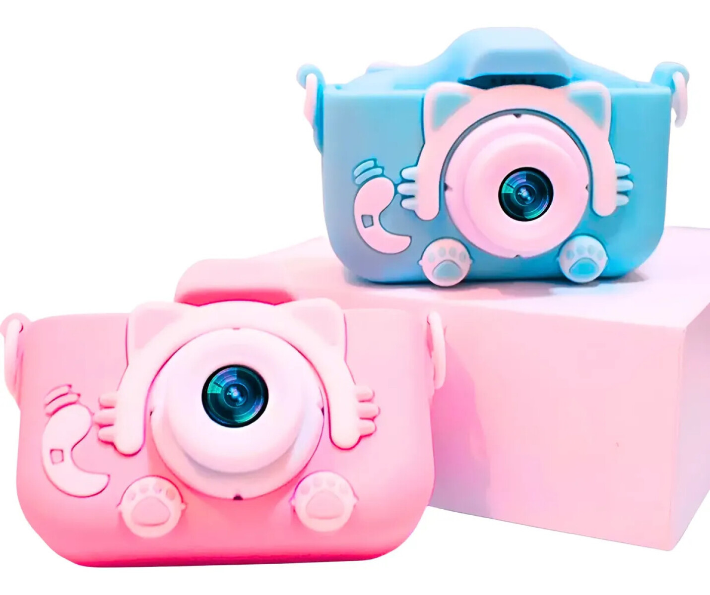Cámara de fotos infantil con pantalla - Azul 