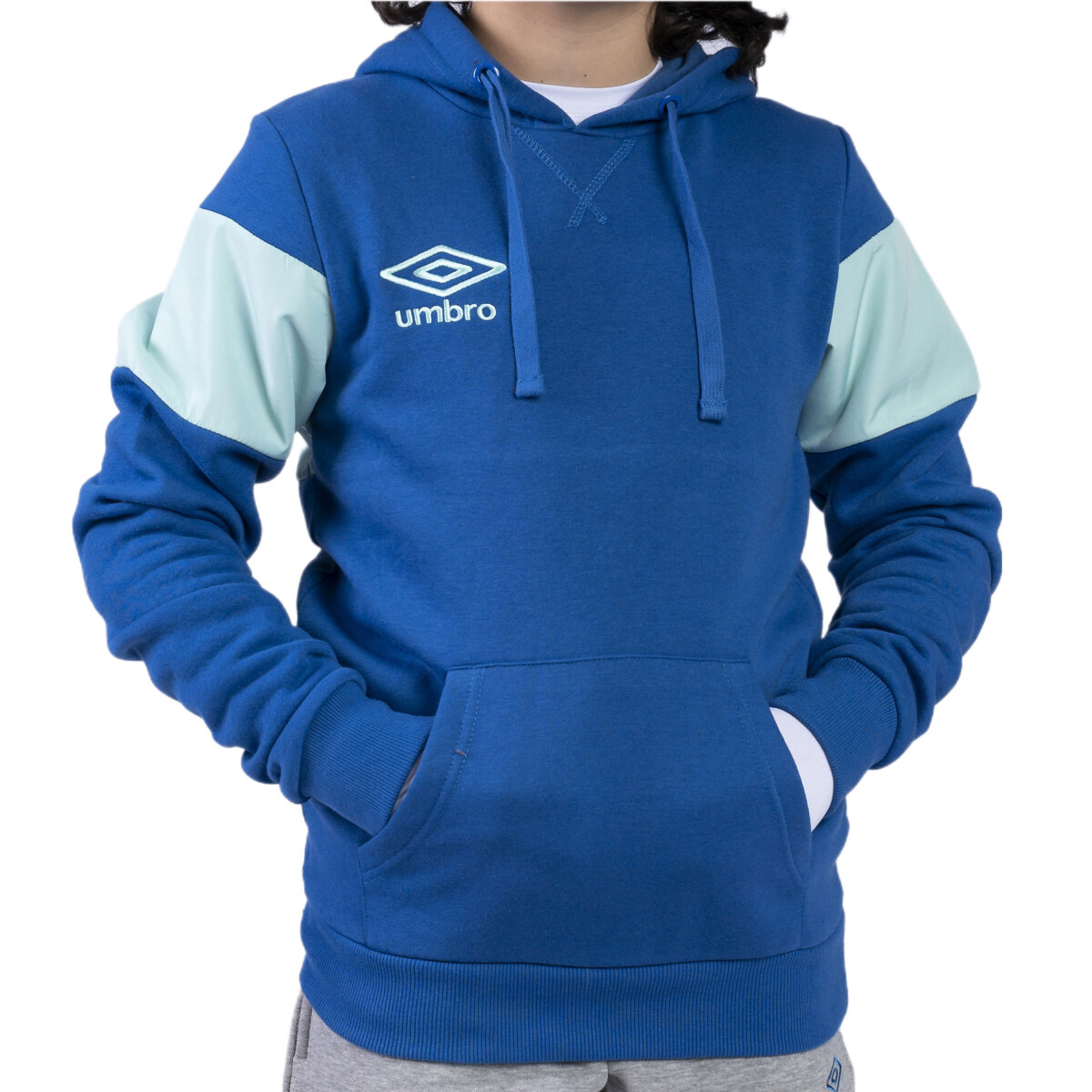 Buzo Infantil Umbro Canguro Vintage II Kids - Azul Real - Verde Agua 