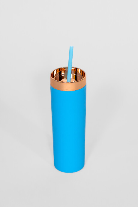 Vaso Con Tapa + Sorbito Pastel Estampado 3