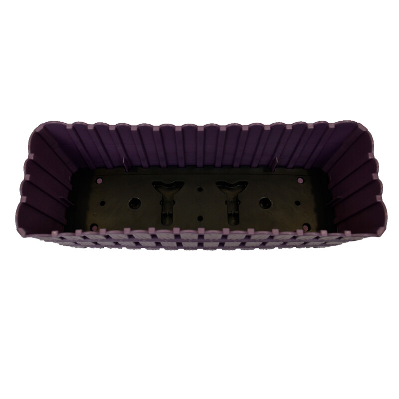 Maceta de balcón 40 cm simil bambú VIOLETA