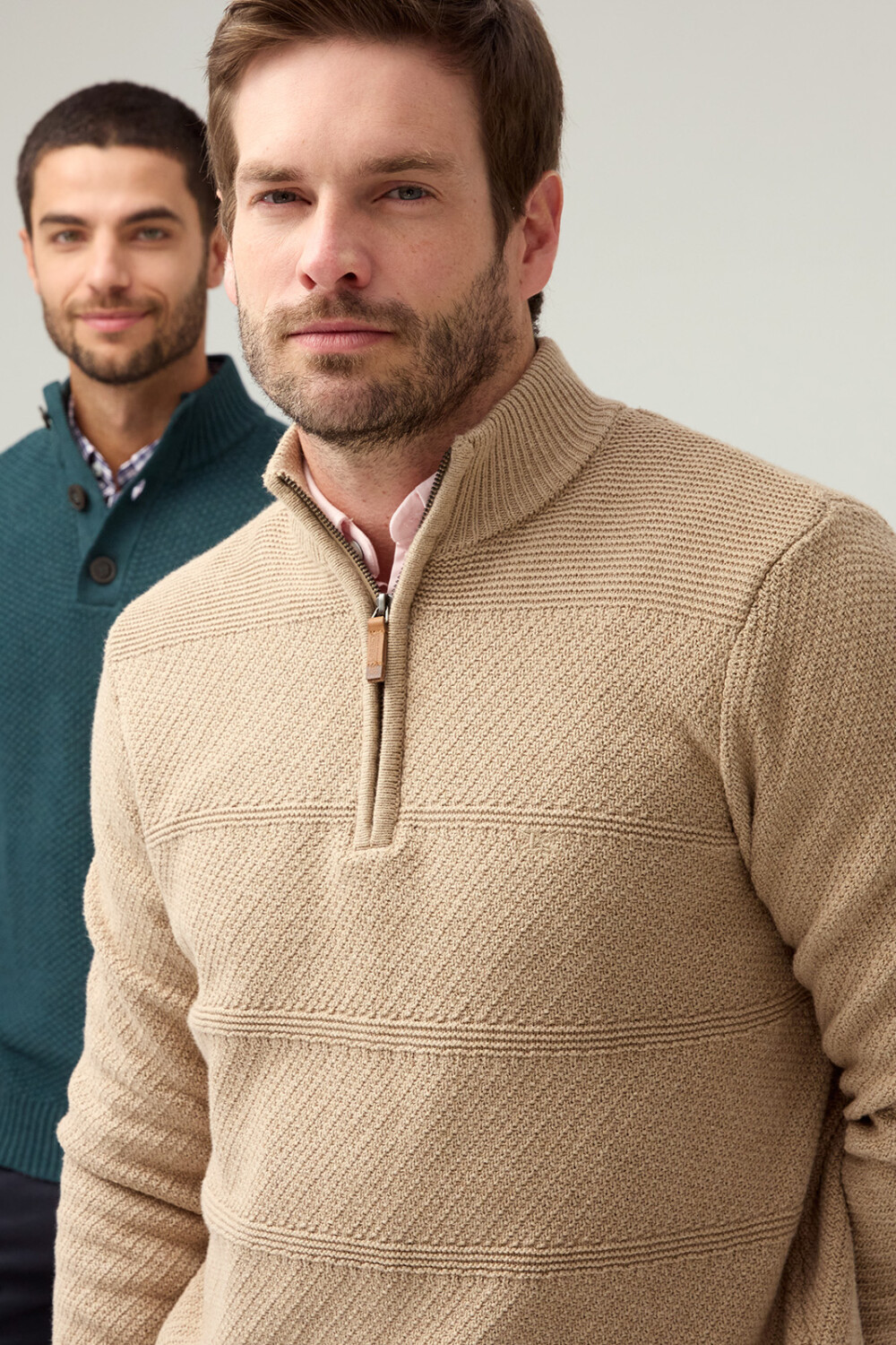 BUZO TEJIDO TEXTURADO Beige