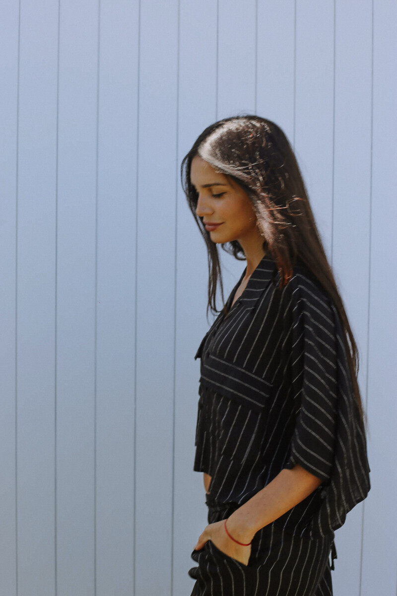 Camisa Monastri NEGRO