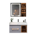 CONJUNTO DE BAÑO HABITARE MODELO LT1126-60G / MUEBLE + ESPEJO C/ LUZ LED - 60 cm Conjunto De Baño Habitare Modelo Lt1126-60g / Mueble + Espejo C/ Luz Led - 60 Cm
