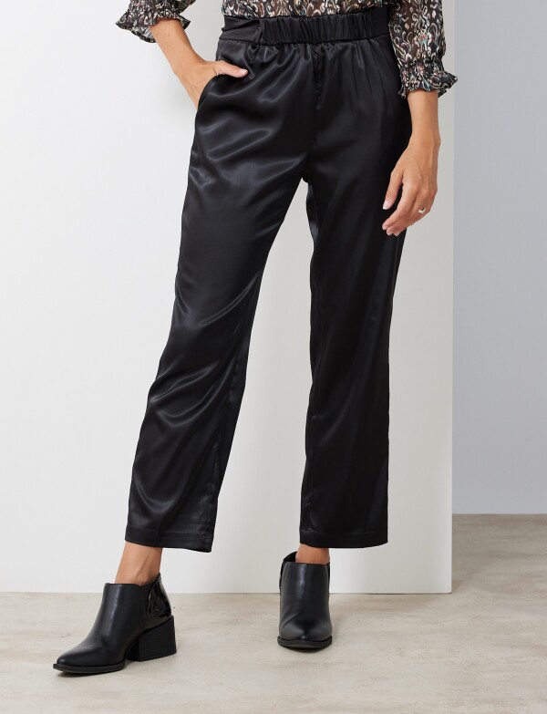 Pantalon Saten NEGRO