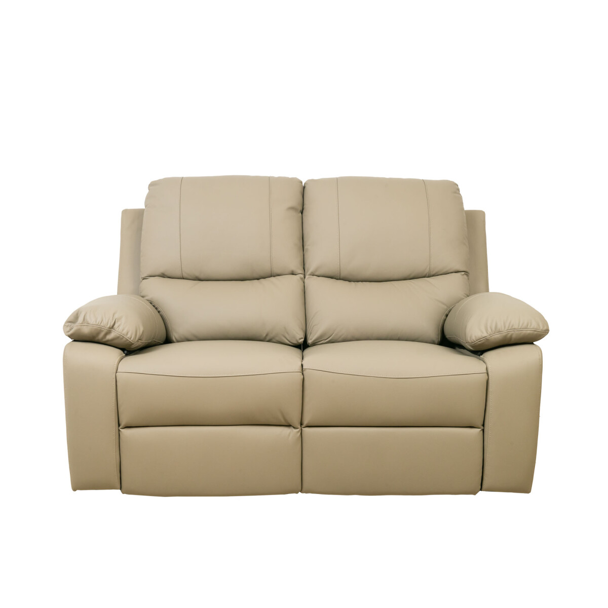 RECLINER MANUAL - 2 CUERPOS CUERO MARRON LINA TAUPE 