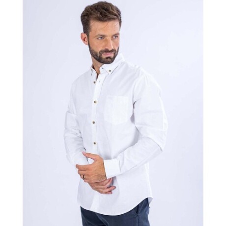 Camisa para hombre lisa UFO Cash Blanca 3XL