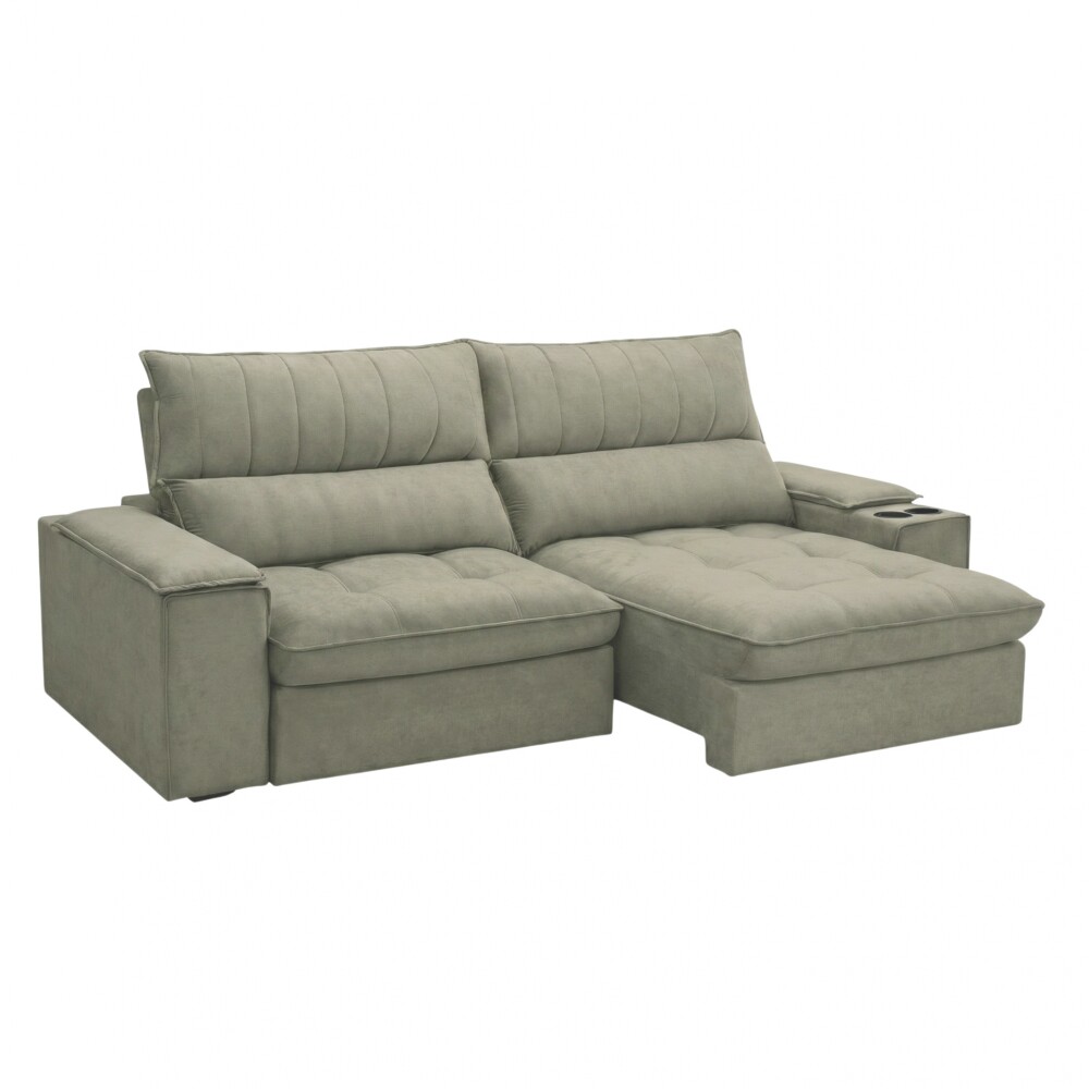 Sillón 3 cuerpos Retráctil Reclinable - Bariloche Verde