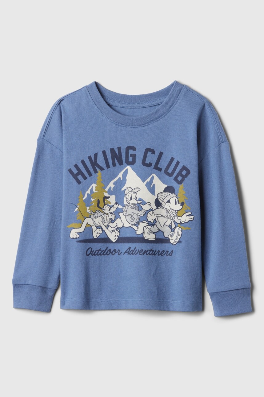 Remera Gráfico Manga Larga Toddler Niño Bainbridge Blue
