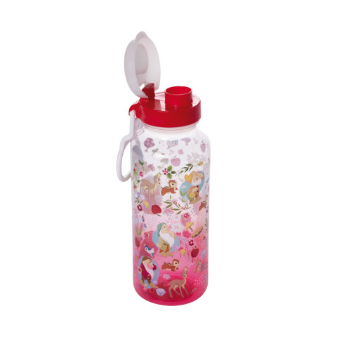 Botella Plática Relieve Princesas Disney 600 ml Blancanieve