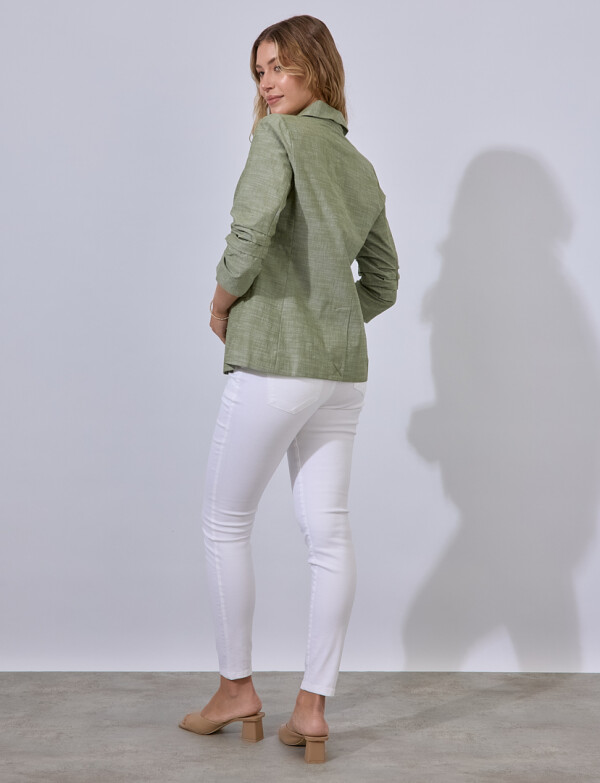 Blazer Manga Frunces VERDE