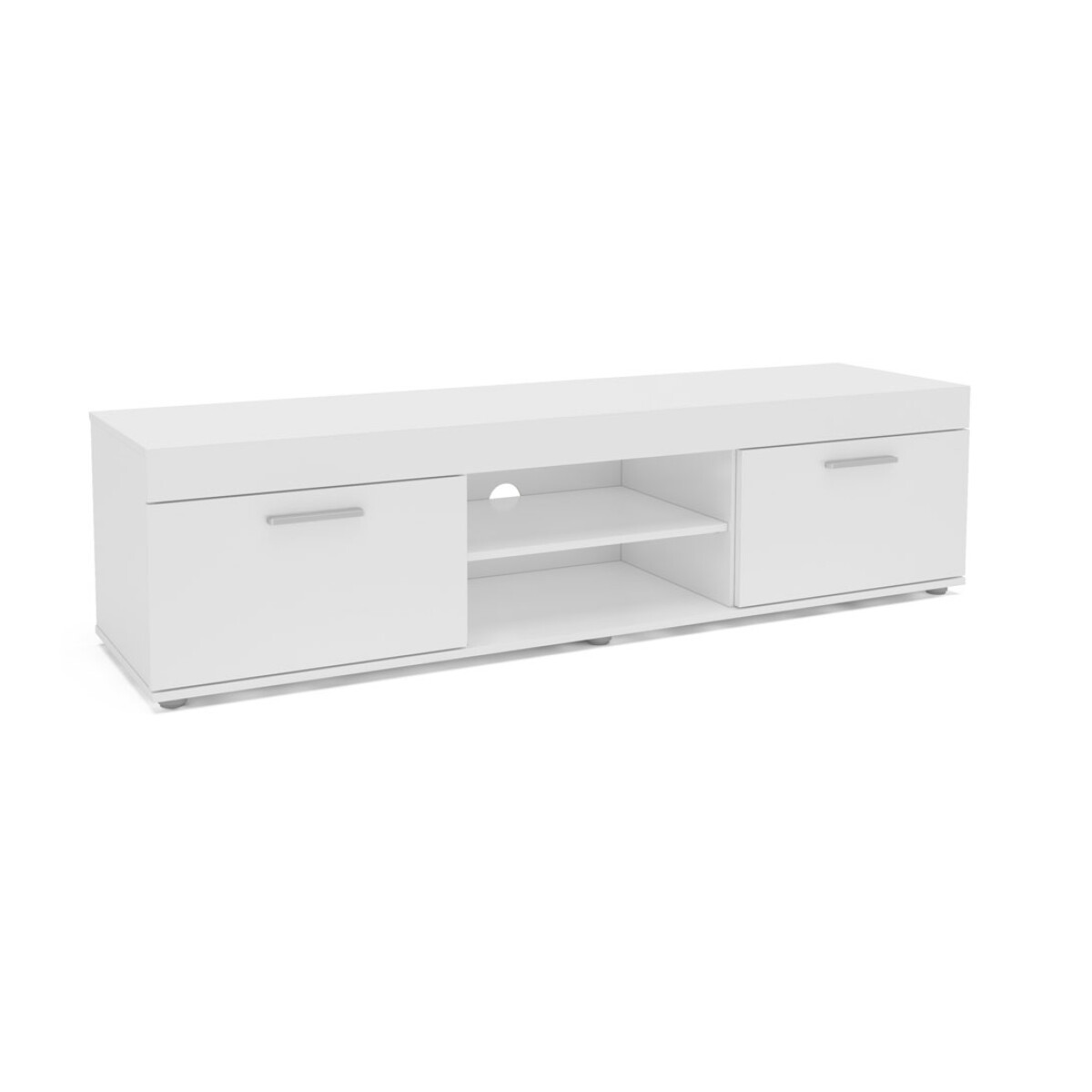 RACK EMILIA PARA TV HASTA 55 PULGADAS 2 PUERTAS - BLANCO 