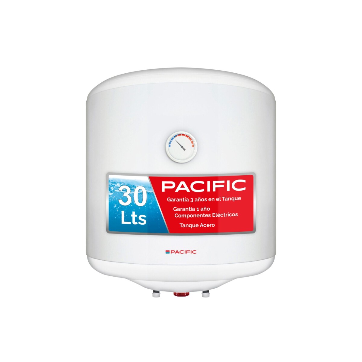 CALEFON PACIFIC 30 LTS TANQUE ACERO - blanco 