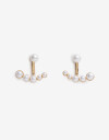 Aros Pasantes Perlas Aros Jacket Perlas - Dorado