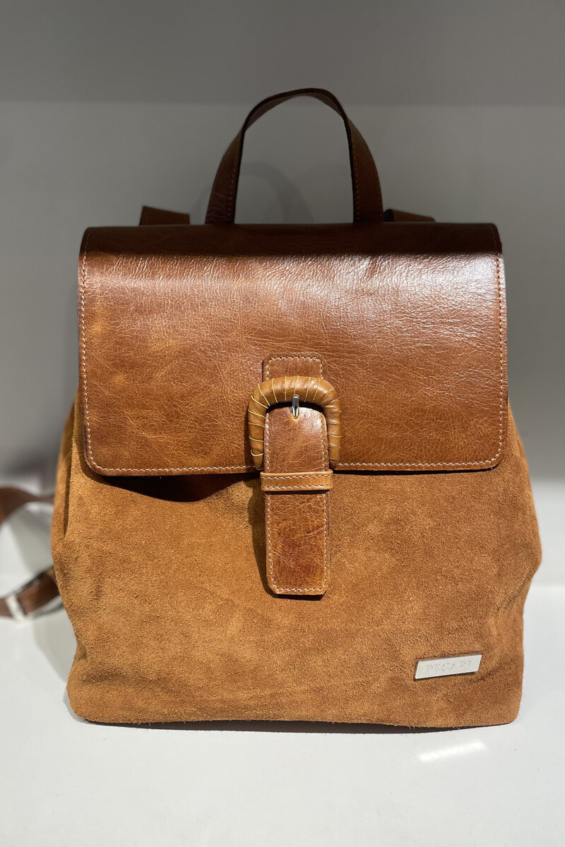 Mochila paula - Oxido gamuza 