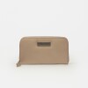Billetera Mia en cuero graneado Taupe