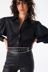 Cinturon Rivet Negro