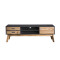 Rack de tv Linea Metro Negro/Miel