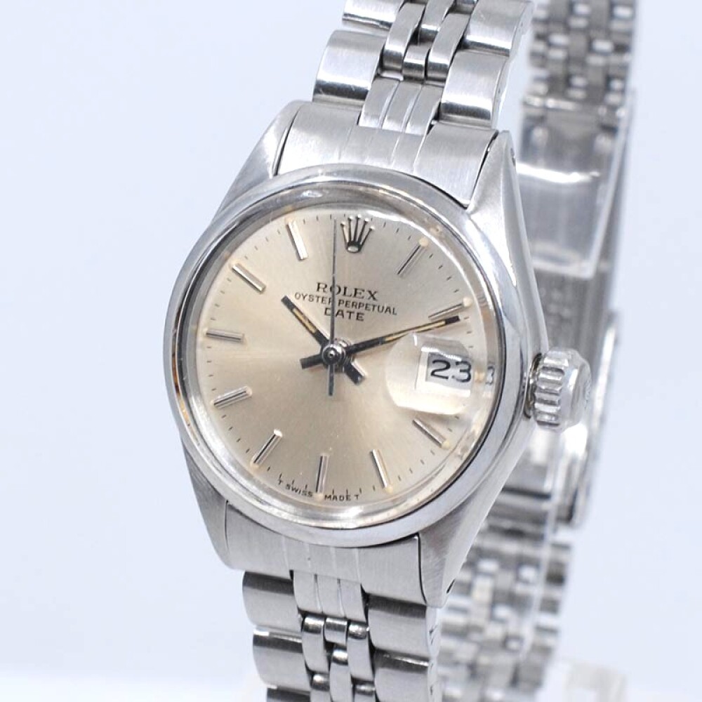 Rolex date dama 6516 acero inoxidable 25 mm año 1970 Rolex date dama 6516 acero inoxidable 25 mm año 1970