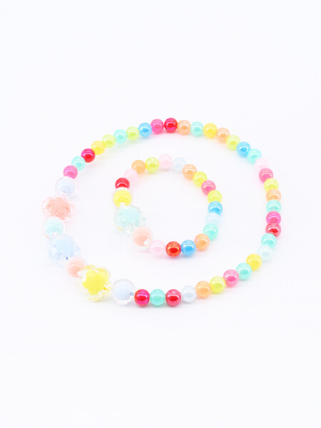 SET COLLAR Y PULSERA MULTICOLOR
