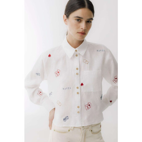 PRE VENTA Camisa Azar Detail Blanco