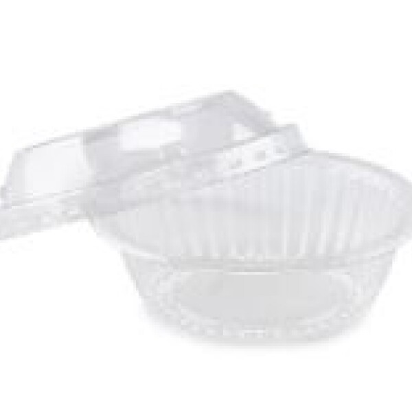 POTE CON TAPA PET 120ML ø 9,3 x 5 cm TRANSPARENTE
