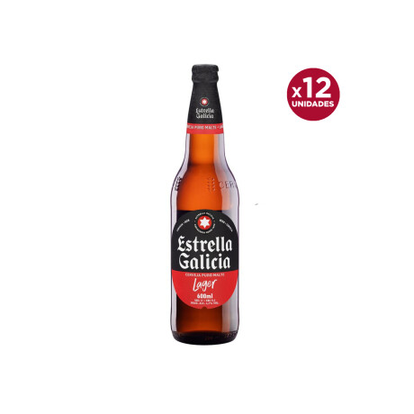Cerveza Estrella Galicia Botella 12 unidades 600 ml