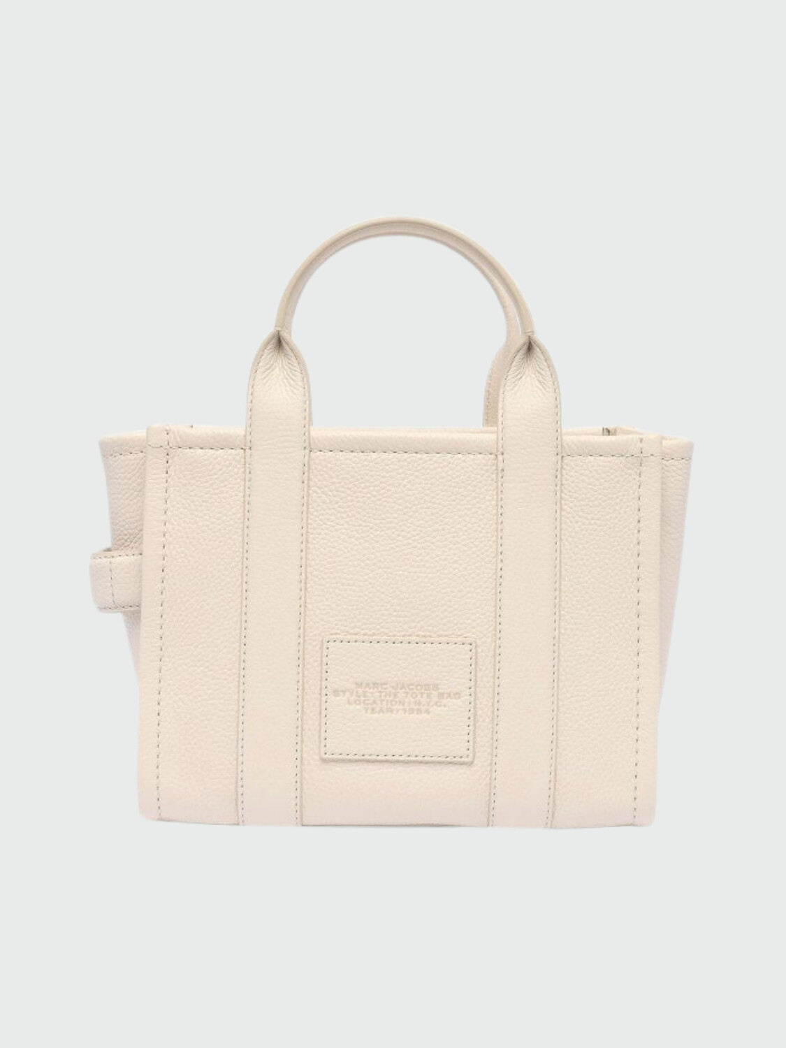 MARC JACOBS - THE LEATHER SMALL TOTE BAG Blanco
