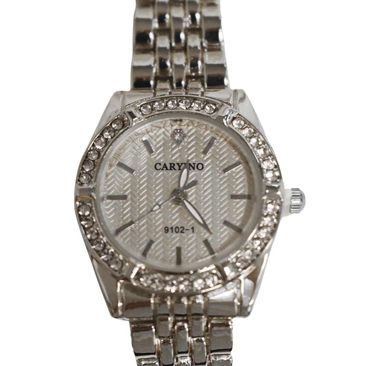 Reloj Pulsera para Mujer Diseño Elegante Clásico con Brillos - Plateado 