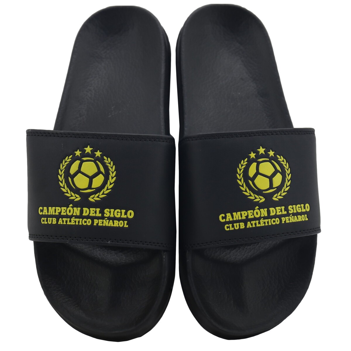 Sandalias Infantiles Peñarol Carbonero Kids - Negro - Amarillo 