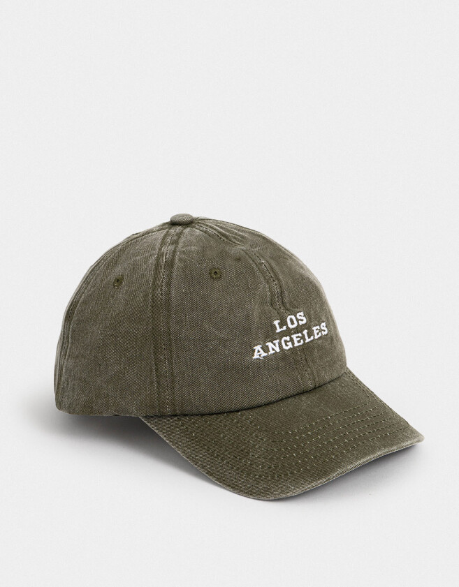 Caps Denim Gorra Denim Bordada - Verde Claro
