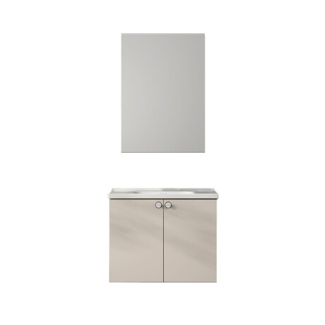 MUEBLE BAÑO MDF 61x40x45 BLANCO INCL. BACHA Y ESPEJO BLANCO
