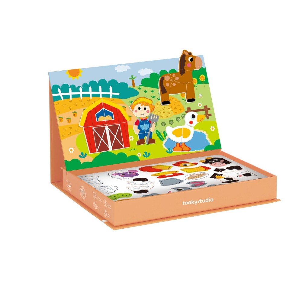 Puzzle Magnético de Madera – Granja Tooky Toy TOOKY TOY PUZZLE MAGNETICO DE MADERA DE LA GRANJA 409