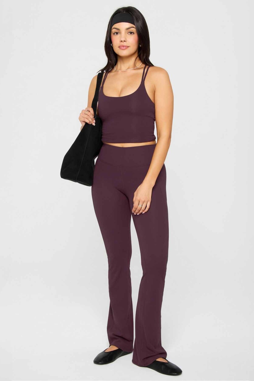 Top Con Sujetador Principal Built-In Bra Mujer Oxblood