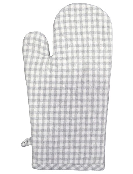 MANOPLA ALGODÓN 18X32CM CUADROS GRIS MANOPLA ALGODÓN 18X32CM CUADROS GRIS