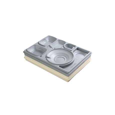 Bandeja Termica con Tapa de 5 Reparticiones de Polipropileno Bandeja Termica con Tapa de 5 Reparticiones de Polipropileno