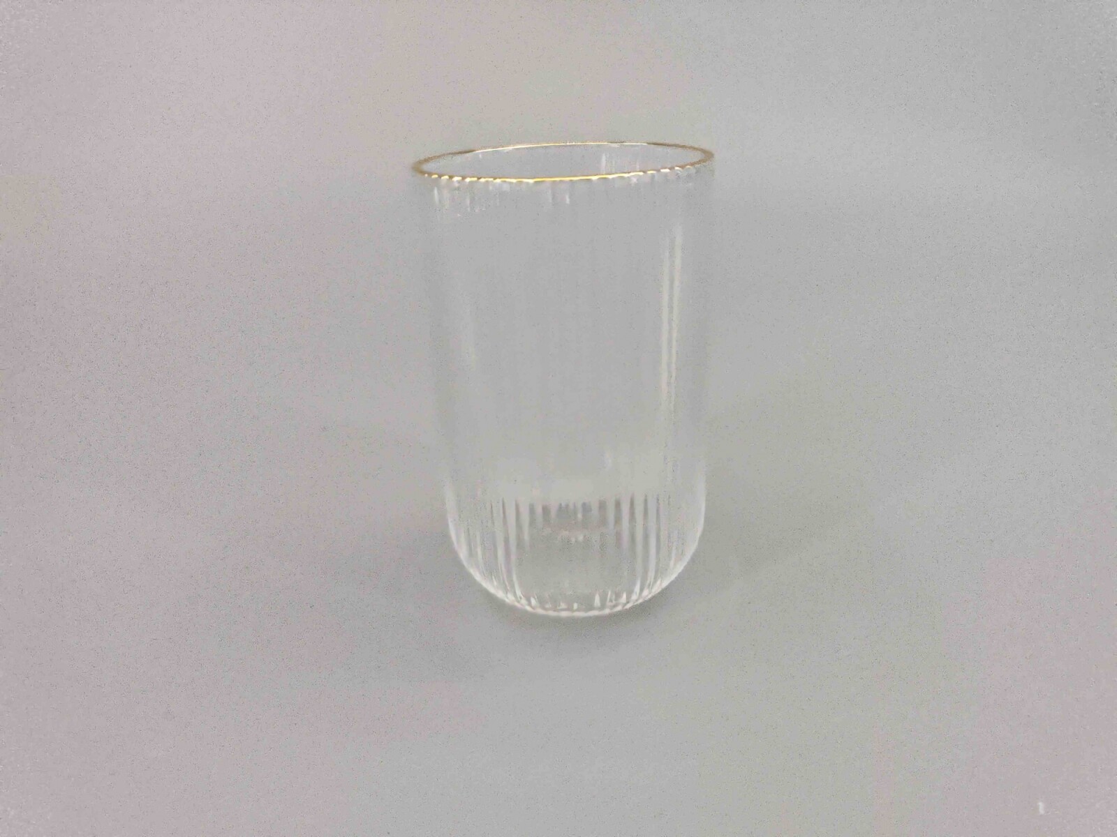 Vaso de Vidrio con Borde Dorado Line Set 6 Unidades 