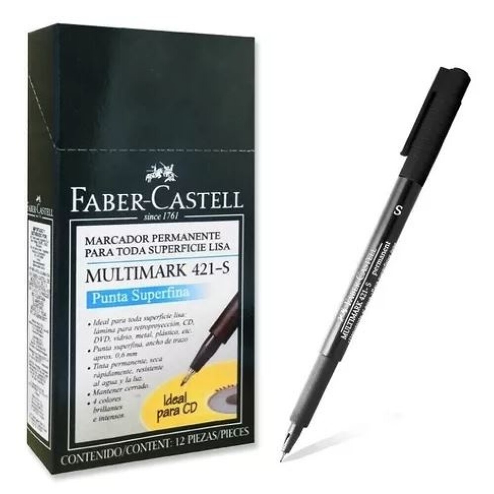 Marcador 421S Punta Super Fina Faber-Castell MARCADOR 421S PUNTA SUPER FINA FABER-CASTELL