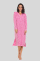 DRESS LARGO JASPEADO ROSADO
