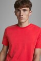 Camiseta básica de algodón orgánico True Red