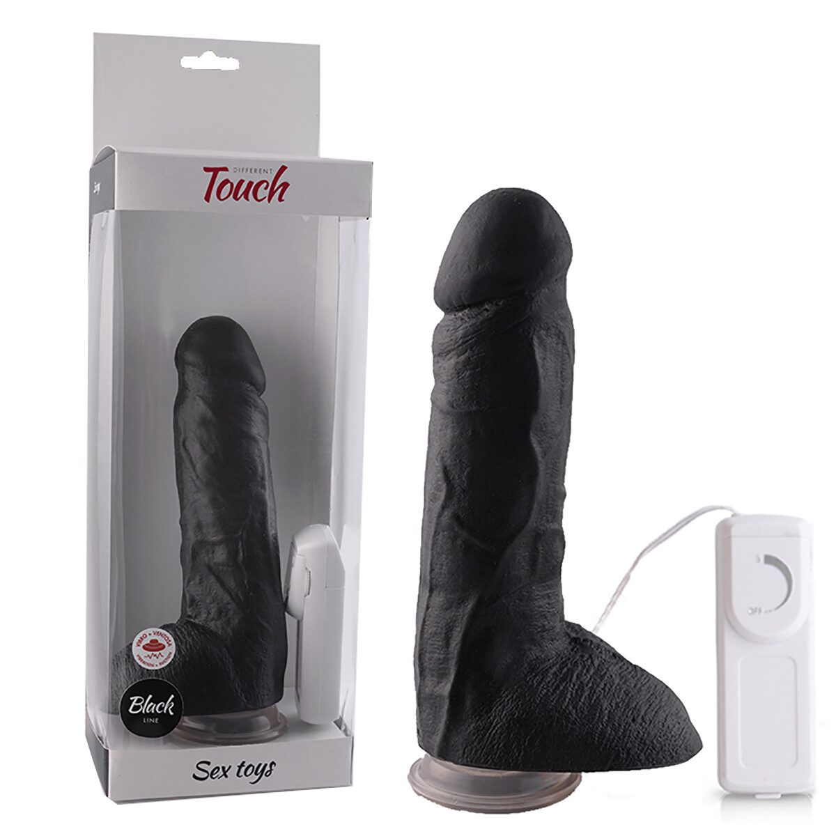Vibrador Realístico Steve Con Ventosa - Negro 