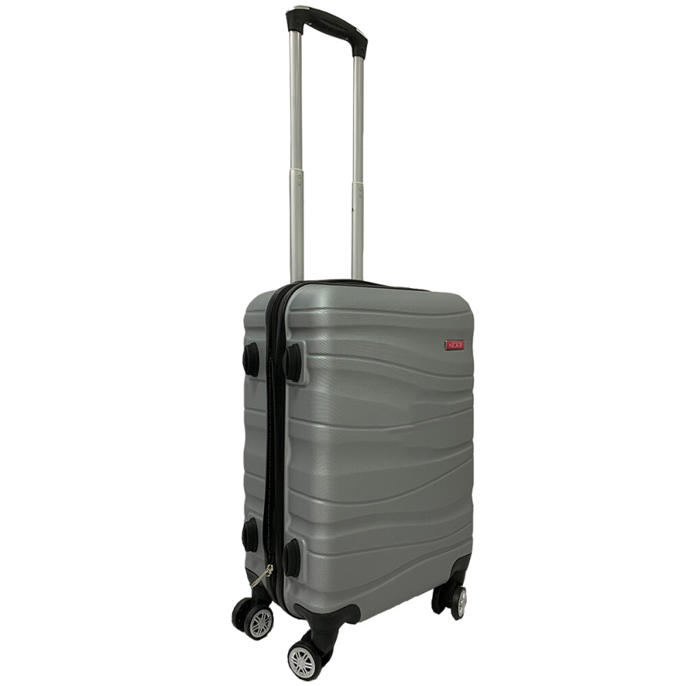 Valija Rigida Carry On Con Mango Telescopico Gris