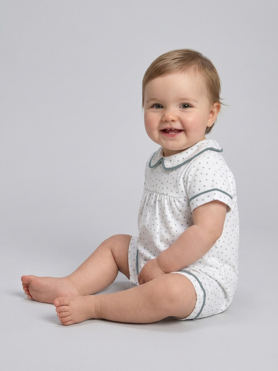 Pijama Estampado Gris