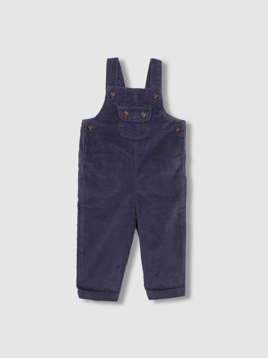 Peto Largo De Pana Azul Medio Oscuro