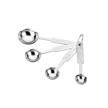 Cucharas Medidoras Set 4 Unidades de Acero Inoxidable Cucharas Medidoras Set 4 Unidades de Acero Inoxidable