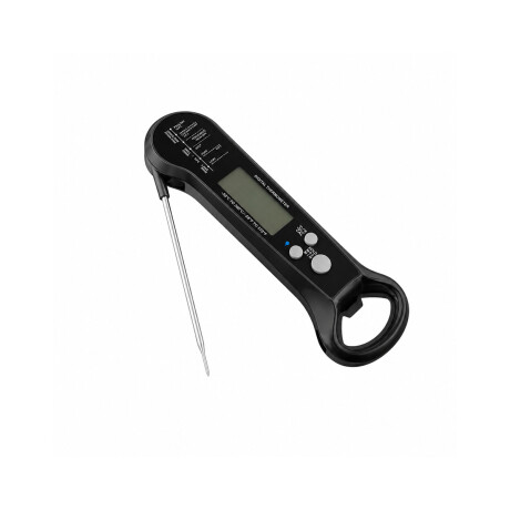 Termómetro digital de cocina magnético y con destapador Negro