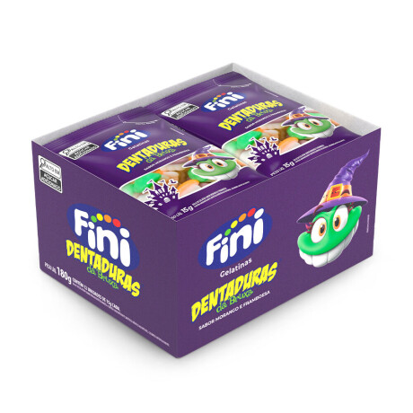 GOMITAS FINI DENTADURA BRUJA 15grs DISPLAY 180grs 12 unidades GOMITAS FINI DENTADURA BRUJA 15grs DISPLAY 180grs 12 unidades
